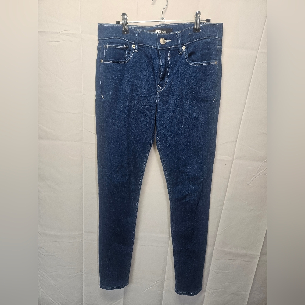 Express Dark Blue Skinny Jeggings NWOT